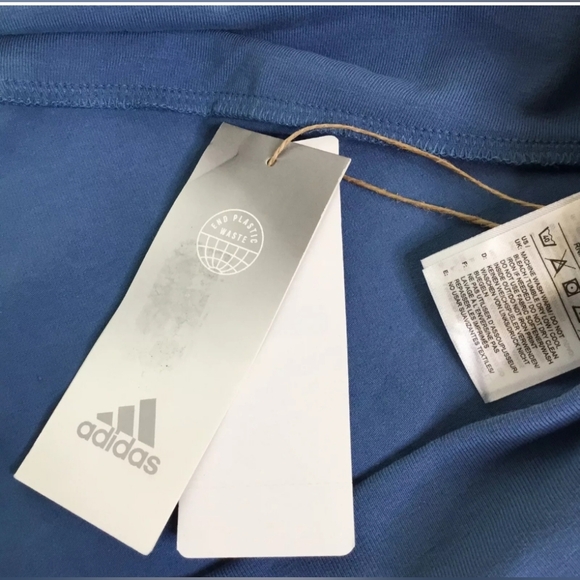 Adidas Women's Bike Shorts, 2 Tone 3 Stripes Altered Blue Graphic, Size 3X - Picture 5 of 5